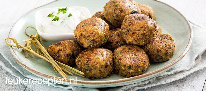 Vegetarische champignon balletjes
